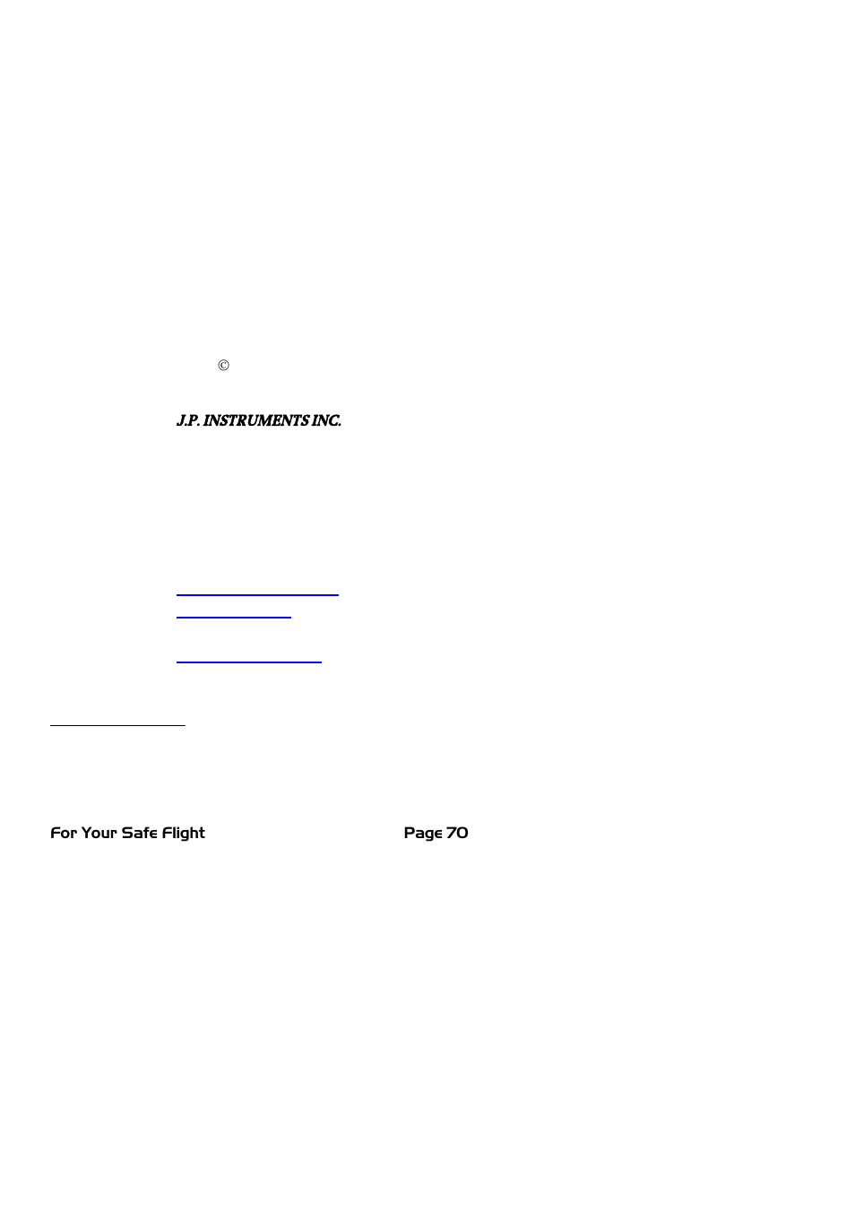 Pilot’s guide supplement, Edm-740 experimental model, Engine data management | J.P. Instruments EDM 740 Pilots Guide User Manual | Page 70 / 73