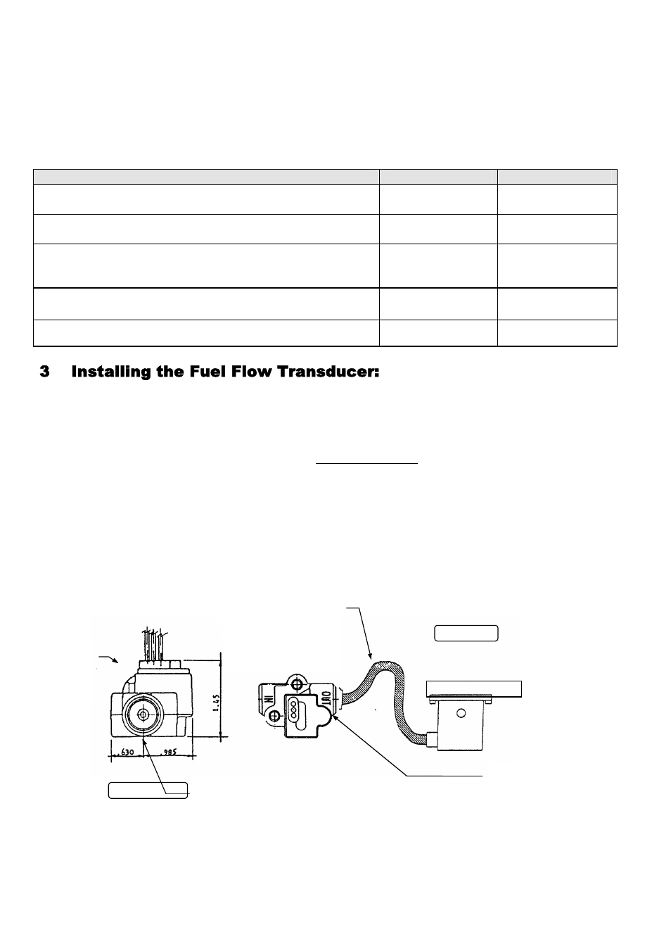J.p.instruments fuel flow installation manual, Fs-450, 3installing the fuel flow transducer | J.P. Instruments Fuel Scan 450 Installation Manual User Manual | Page 3 / 16