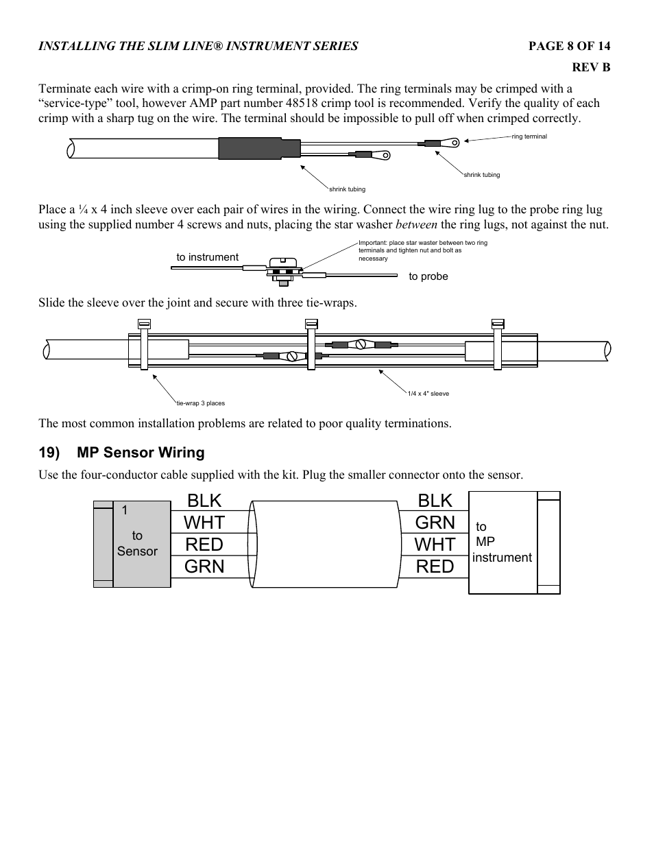 Blk wht red grn, Blk grn wht red | J.P. Instruments Slim Line Gauges Installation Guide User Manual | Page 8 / 14