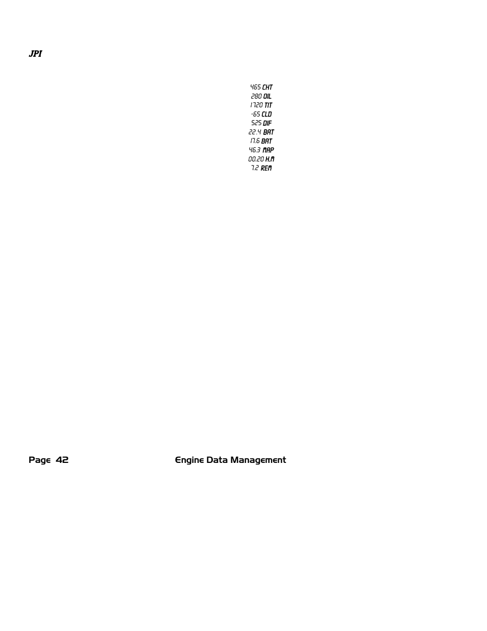 J.P. Instruments EDM 700/800/711 Pilots Guide User Manual | Page 46 / 61
