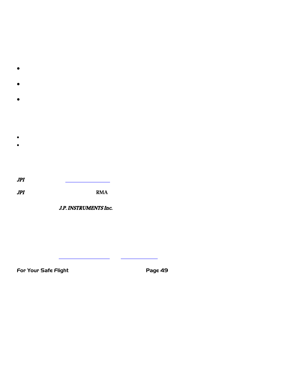 J.P. Instruments EDM 700/800/711 Pilots Guide User Manual | Page 53 / 61
