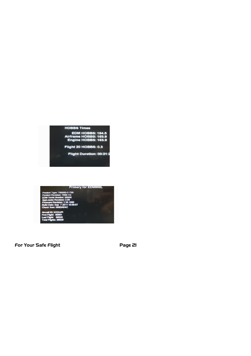 J.P. Instruments EDM 900 Pilots Guide User Manual | Page 21 / 55