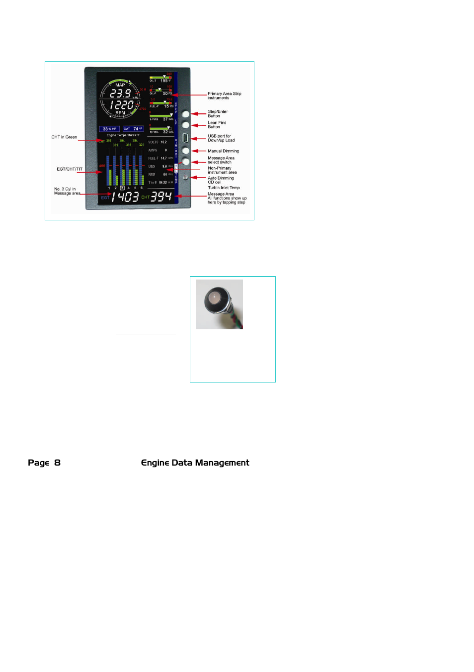 J.P. Instruments EDM 900 Pilots Guide User Manual | Page 8 / 55