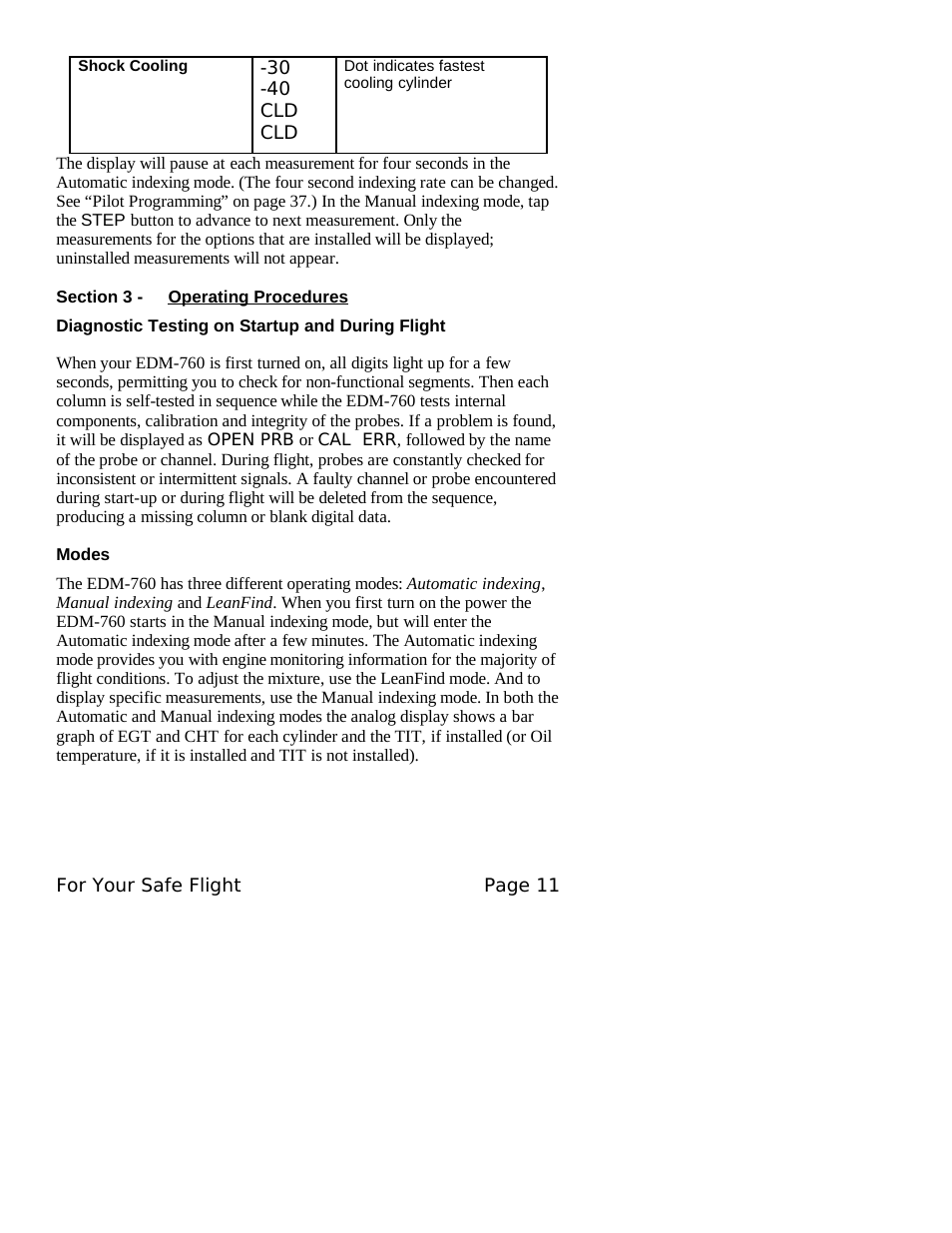 J.P. Instruments EDM 760 Pilots Guide User Manual | Page 15 / 59