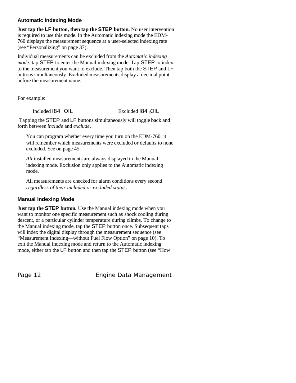 J.P. Instruments EDM 760 Pilots Guide User Manual | Page 16 / 59