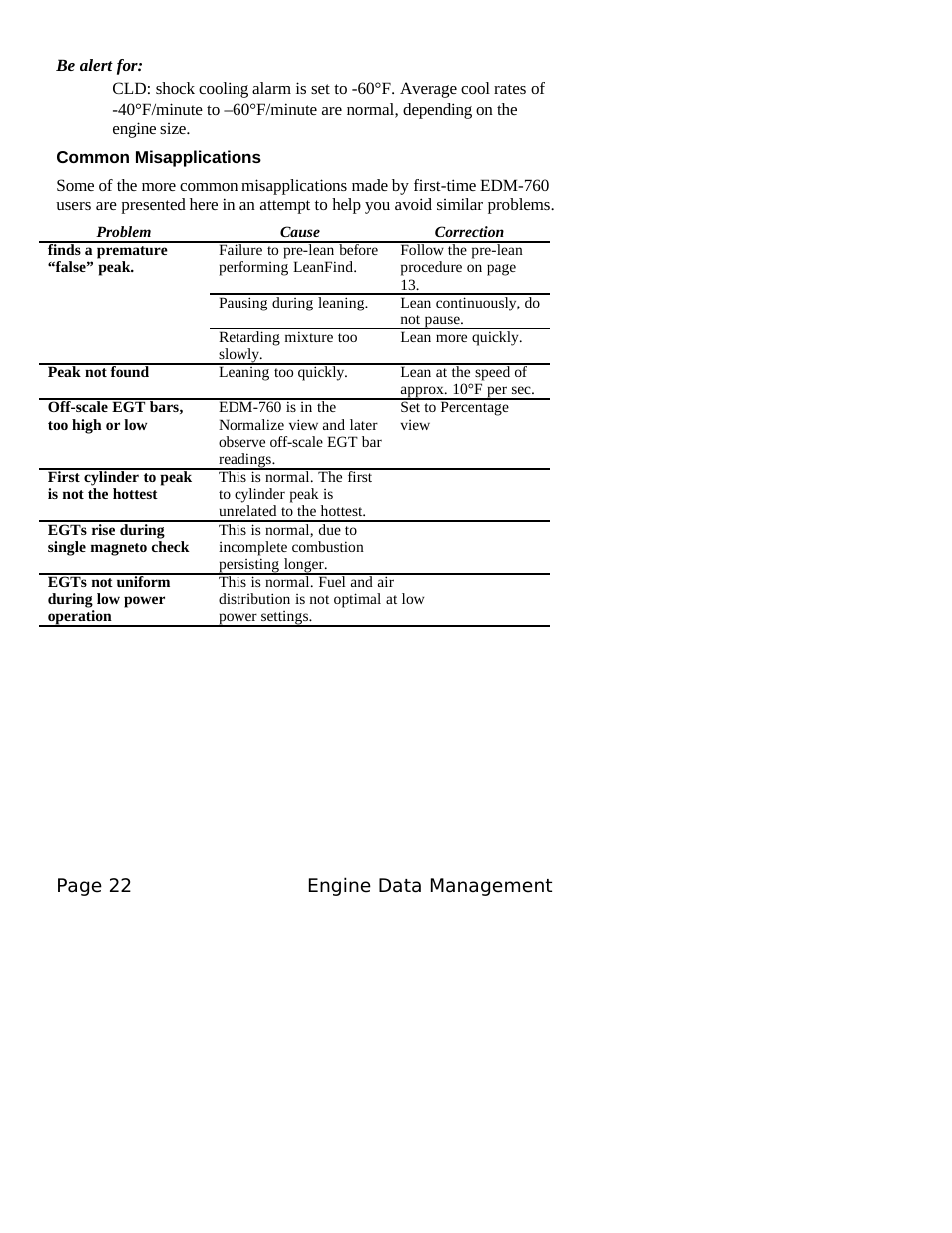 J.P. Instruments EDM 760 Pilots Guide User Manual | Page 26 / 59