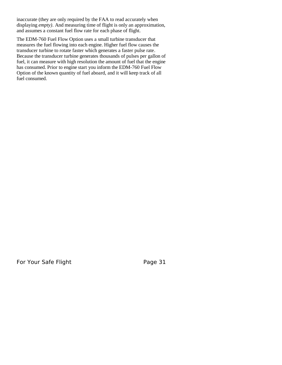 J.P. Instruments EDM 760 Pilots Guide User Manual | Page 35 / 59