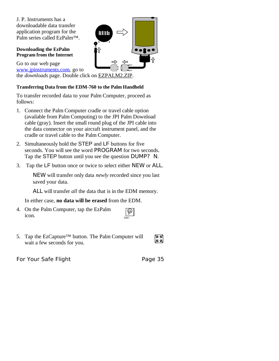 J.P. Instruments EDM 760 Pilots Guide User Manual | Page 39 / 59