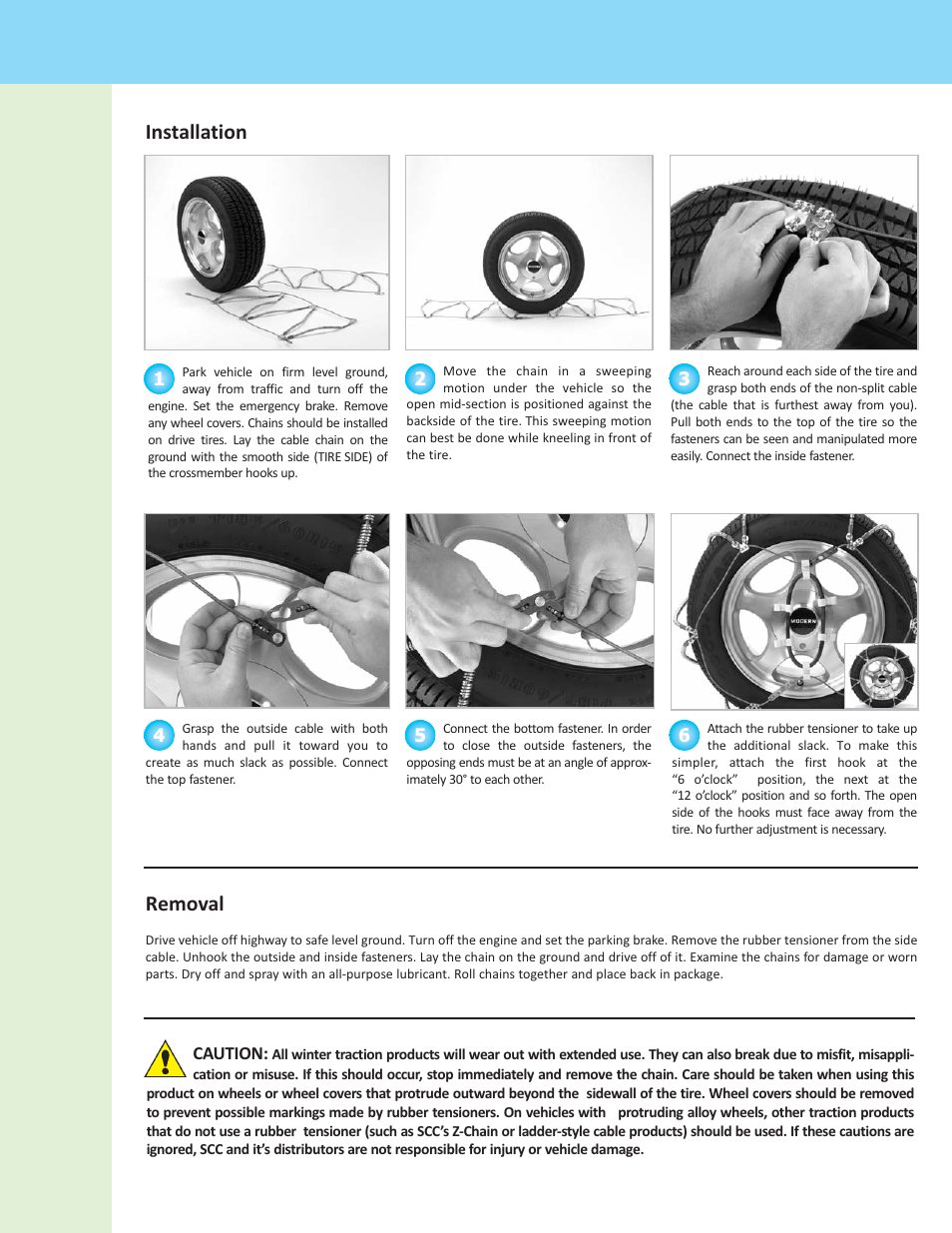 Installation removal | Security Chain Co (SCC) Super Z6 User Manual | Page 2 / 3