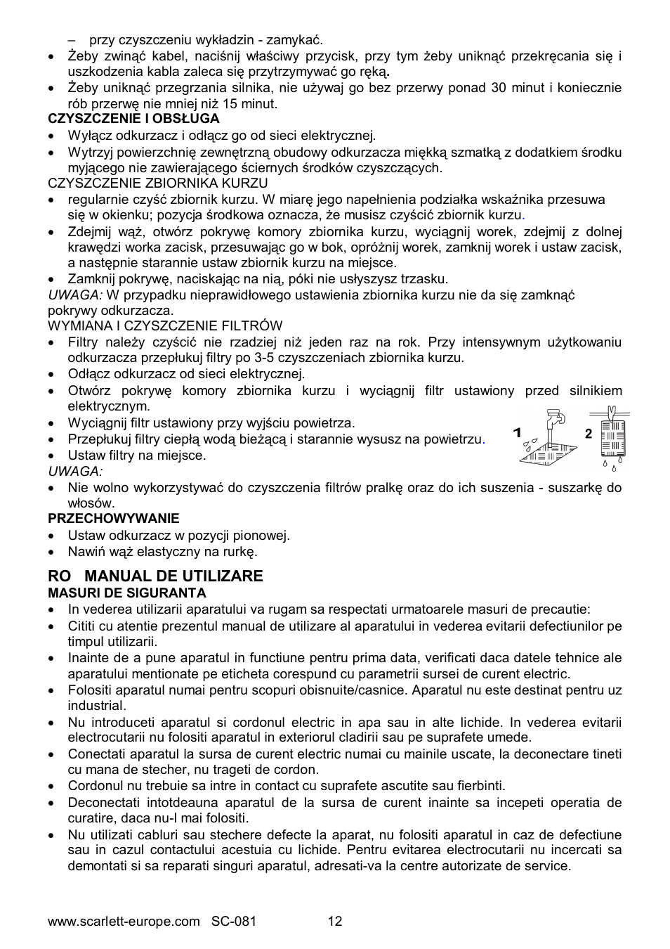 Scarlett SC-081 User Manual | Page 12 / 25