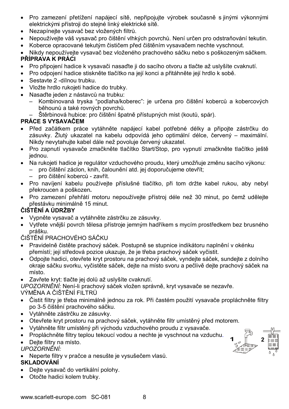 Scarlett SC-081 User Manual | Page 8 / 25