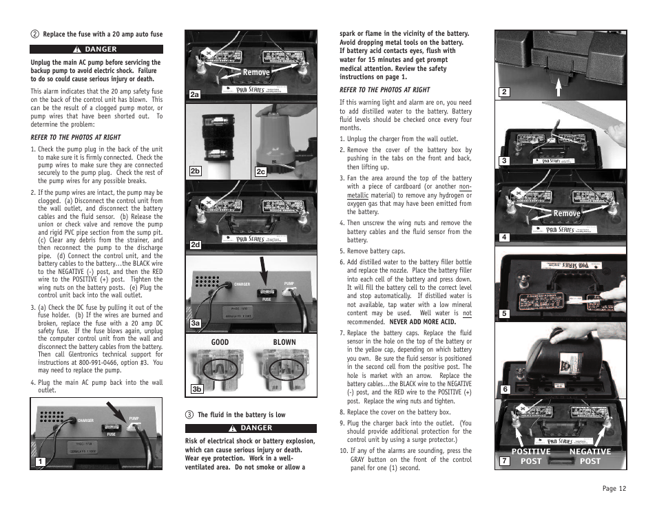 PHCC Pro Series Pro Series 1730 Battery Backup Sump Pump System User Manual | Page 13 / 16