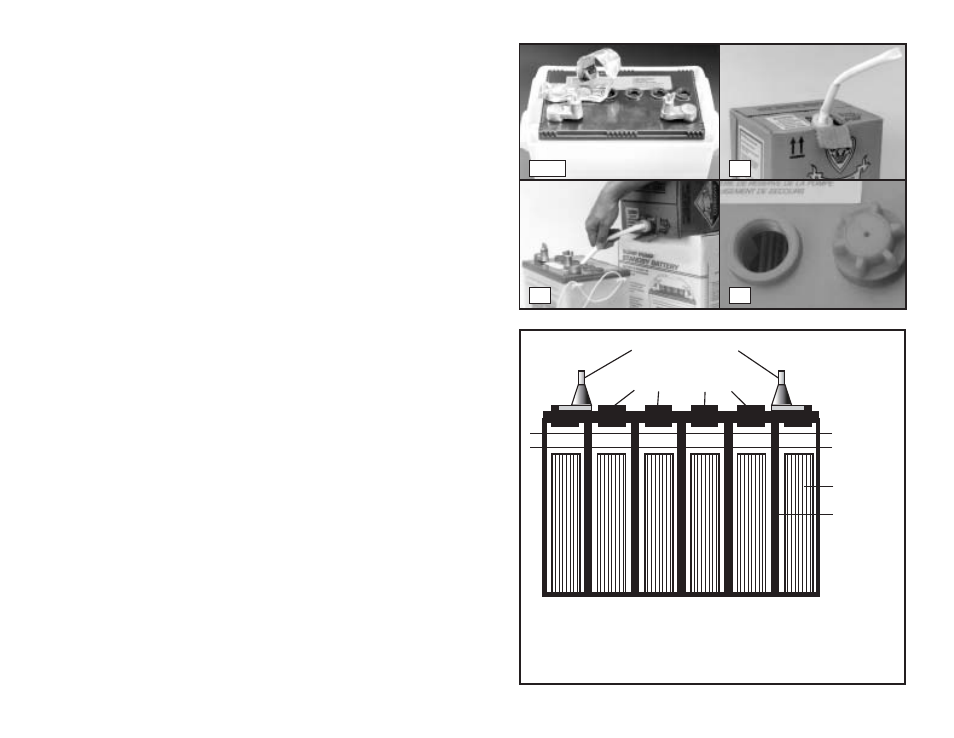 Battery instructions, Diagram c | PHCC Pro Series Pro Series 1000 Battery Backup Sump Pump System (without silence switch) User Manual | Page 8 / 12