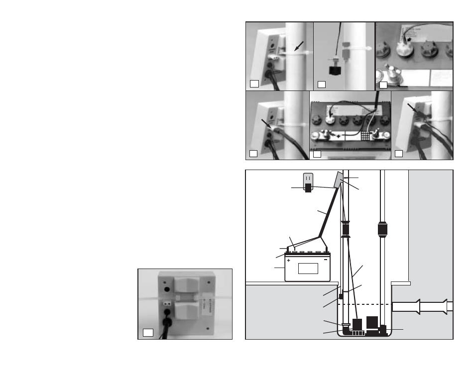 Control unit hookup, Diagram d | PHCC Pro Series Pro Series 1000 Battery Backup Sump Pump System (without silence switch) User Manual | Page 9 / 12