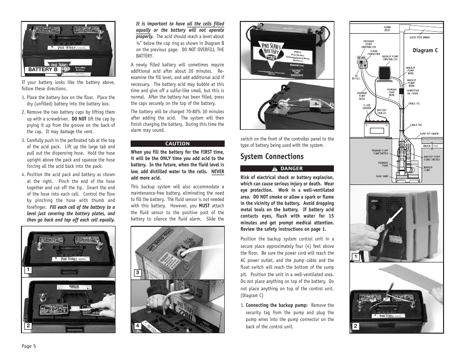 System connections | PHCC Pro Series Pro Series C33 User Manual | Page 6 / 19