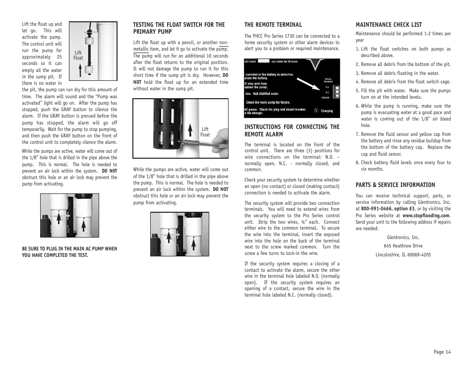 PHCC Pro Series Pro Series C22 User Manual | Page 15 / 19