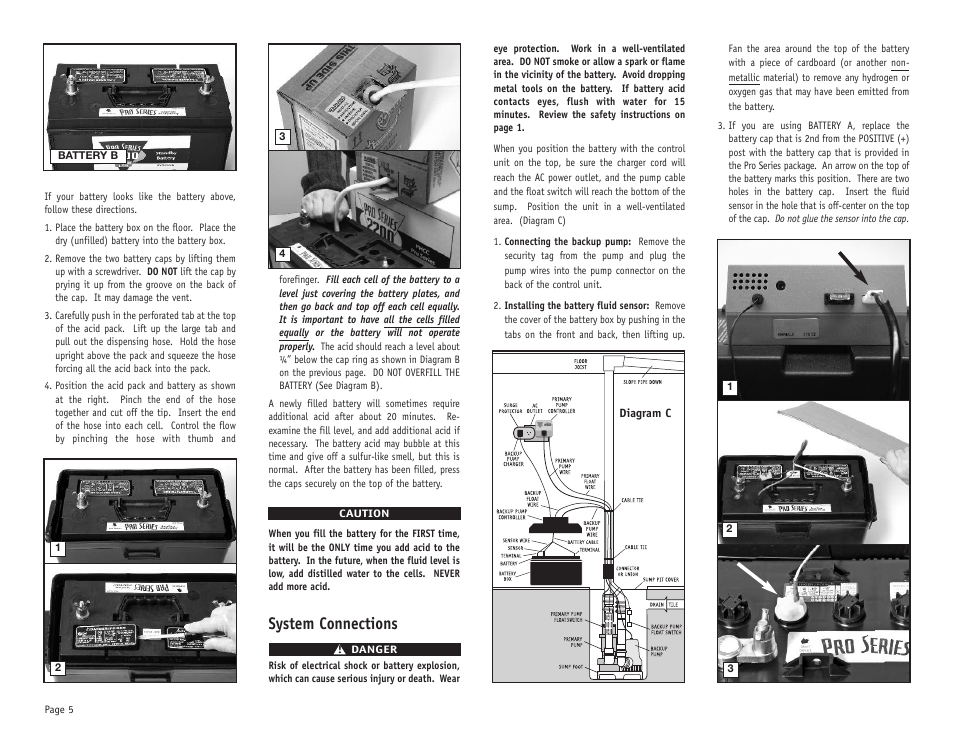 System connections | PHCC Pro Series Pro Series C22 User Manual | Page 6 / 19