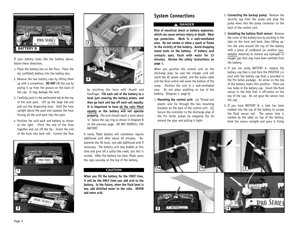 System connections | PHCC Pro Series Pro Series C11 User Manual | Page 6 / 19