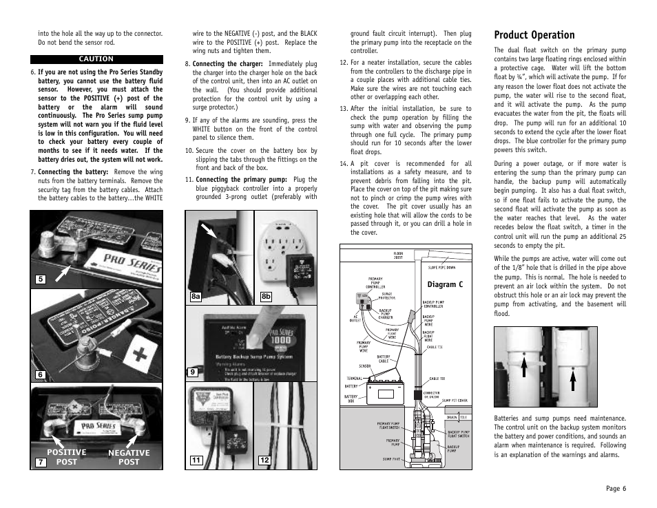 Product operation | PHCC Pro Series Pro Series C11 User Manual | Page 7 / 19