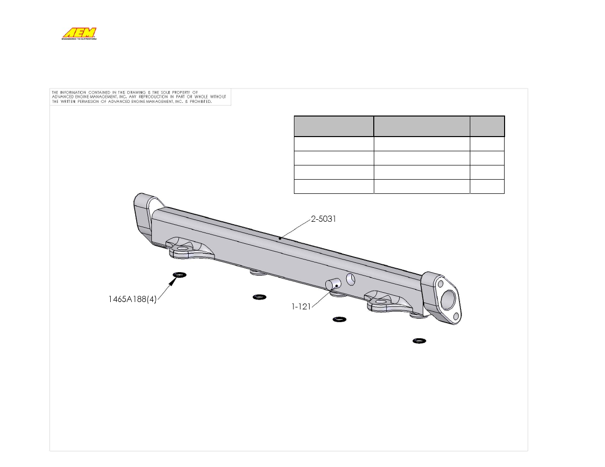 AEM 25-131BK High Volume Fuel Rail User Manual | Page 2 / 4