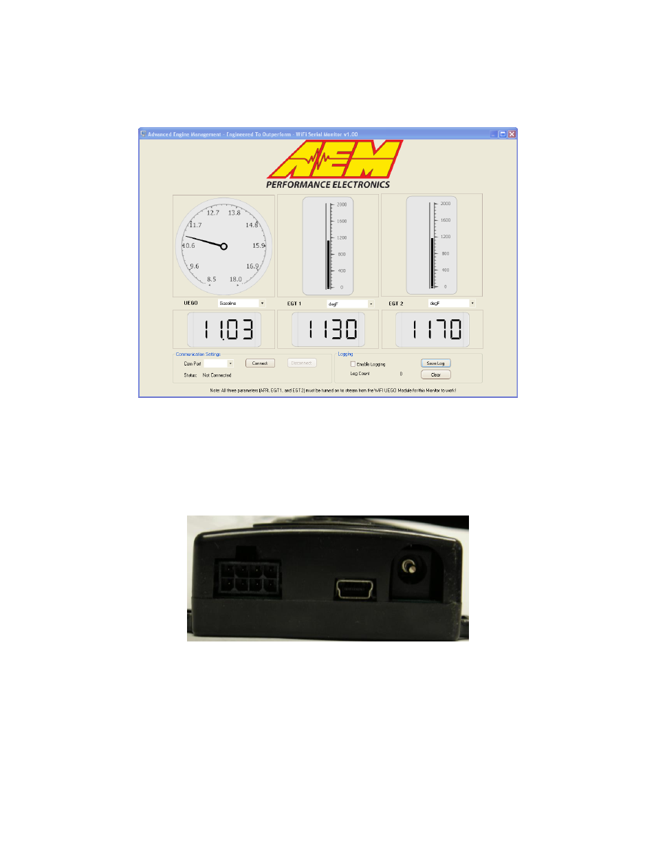 AEM 30-2067 X-WiFi Wideband UEGO & EGT Controller User Manual | Page 12 / 14