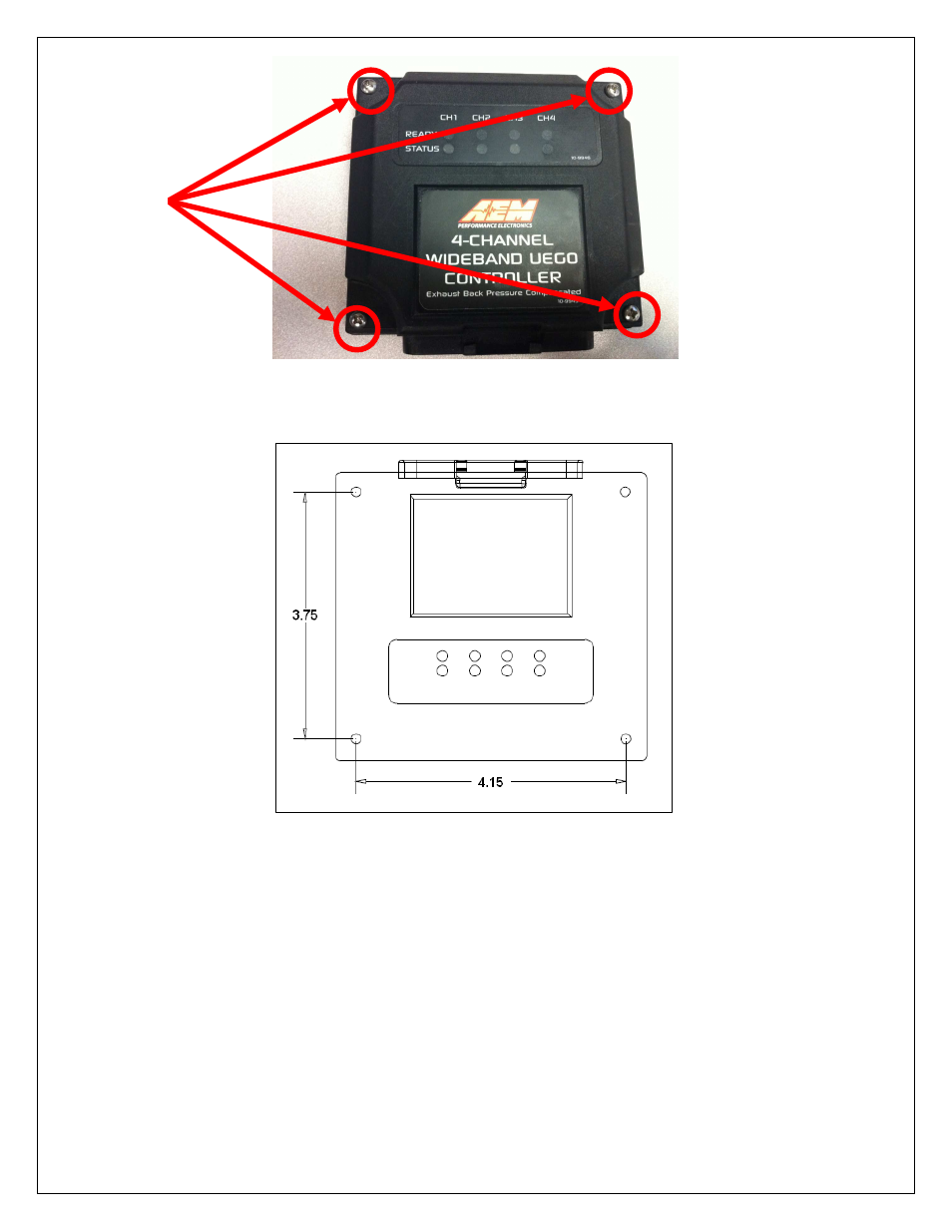 Power connections | AEM 30-2340 4-Channel Wideband UEGO AFR Controller User Manual | Page 5 / 30