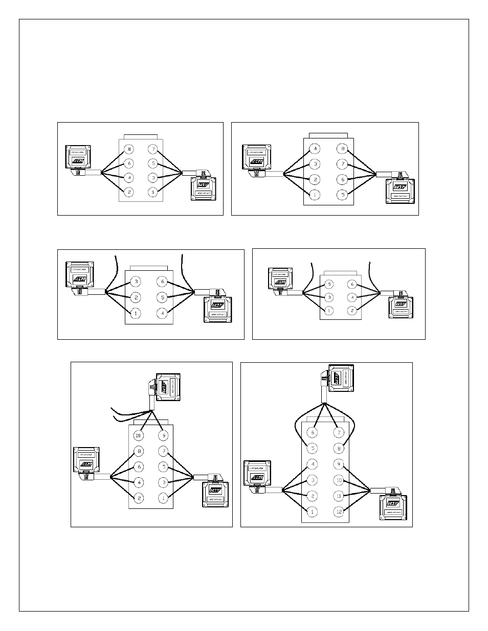 Cylinder numbering and mode selection | AEM 30-2340 4-Channel Wideband UEGO AFR Controller User Manual | Page 9 / 30