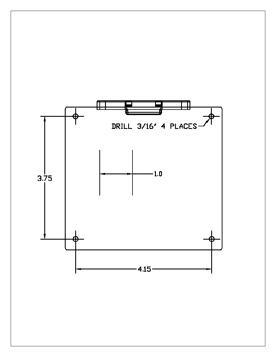 Drill template | AEM 30-2500 AQ-1 Data Logging System User Manual | Page 22 / 22