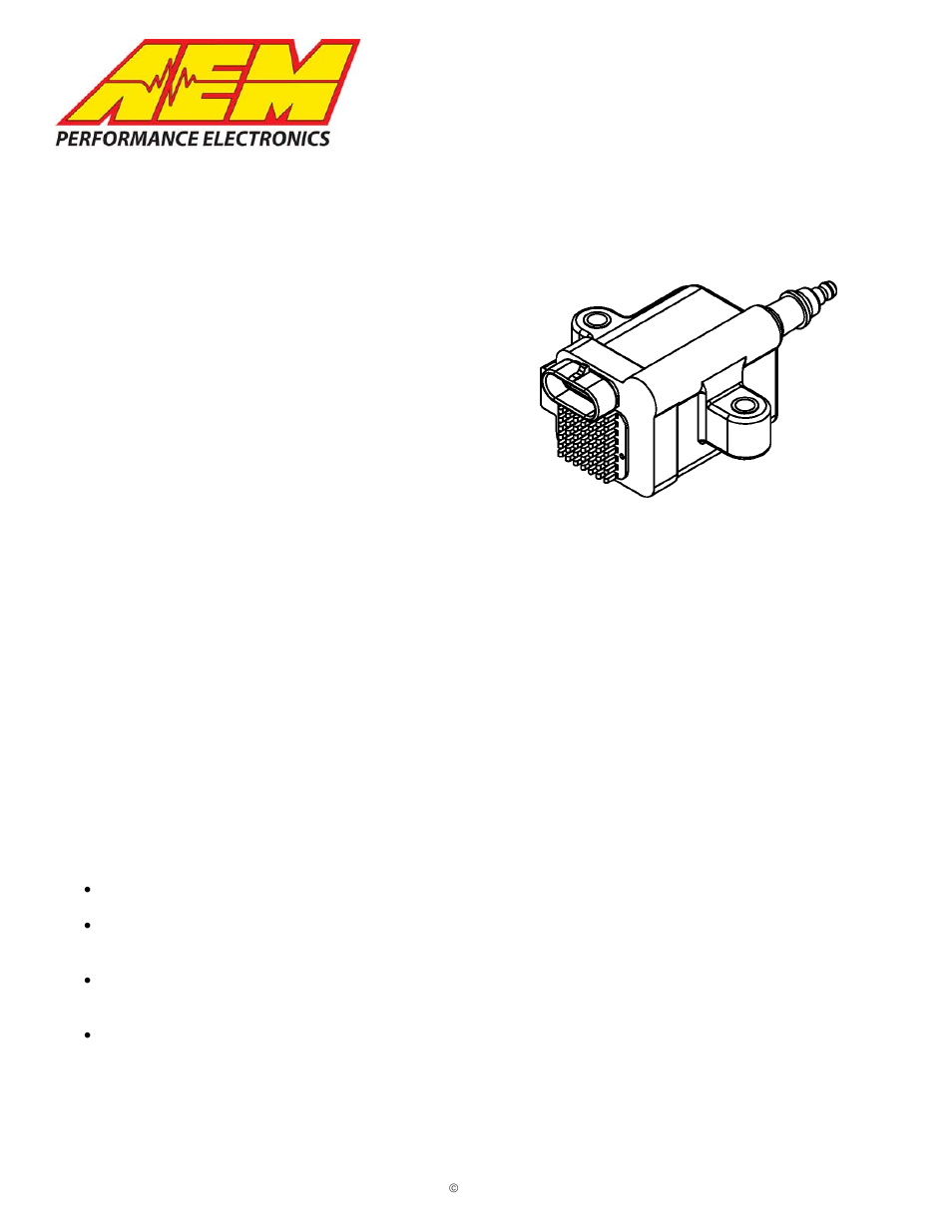 AEM 30-2853 High Output Inductive Smart Coil User Manual | 4 pages