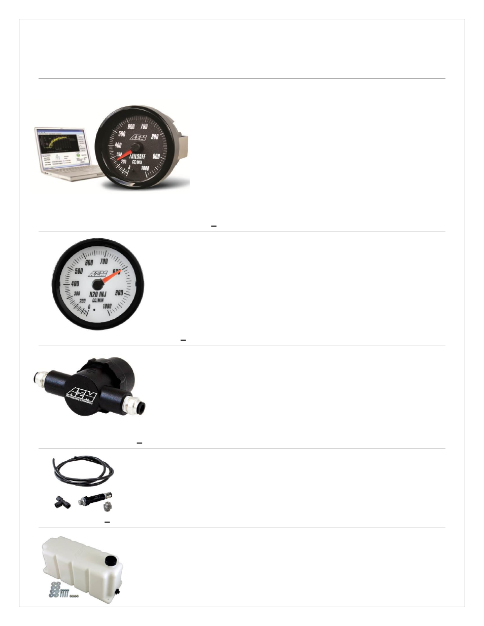 Optional system upgrades | AEM 30-3301 V2 Water Methanol Injection Kit HD Controller User Manual | Page 18 / 19