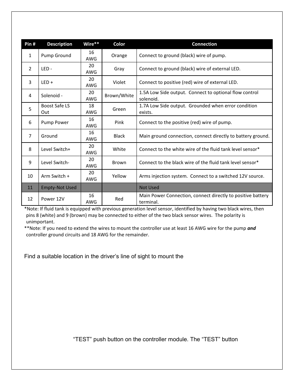 Progressive controller installation, External led install, Boost pressure hose | Pump/tank flush | AEM 30-3301 V2 Water Methanol Injection Kit HD Controller User Manual | Page 9 / 19