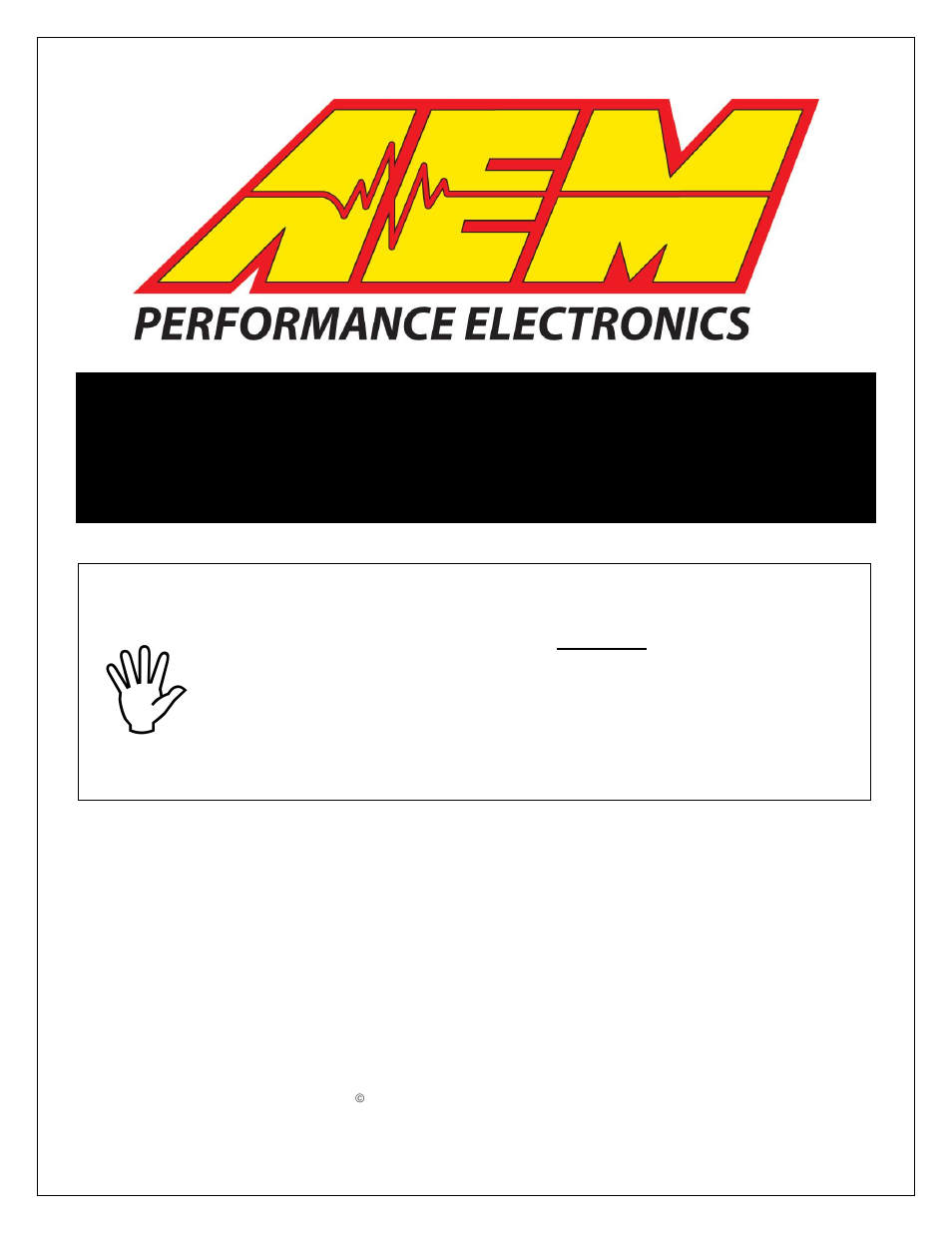 AEM 30-3306 V2 Water Methanol HD Controller Kit User Manual | 6 pages