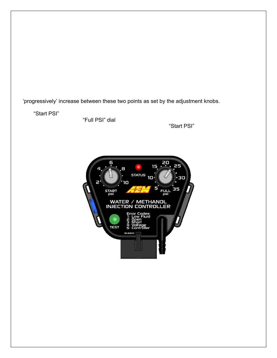 Controller | AEM 30-3306 V2 Water Methanol HD Controller Kit User Manual | Page 2 / 6