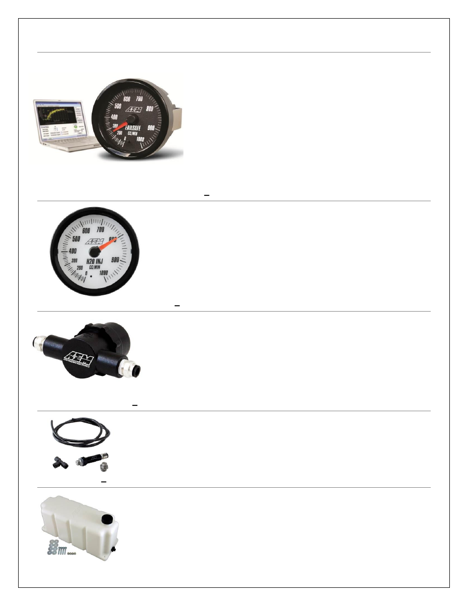 Optional system upgrades | AEM 30-3306 V2 Water Methanol HD Controller Kit User Manual | Page 5 / 6