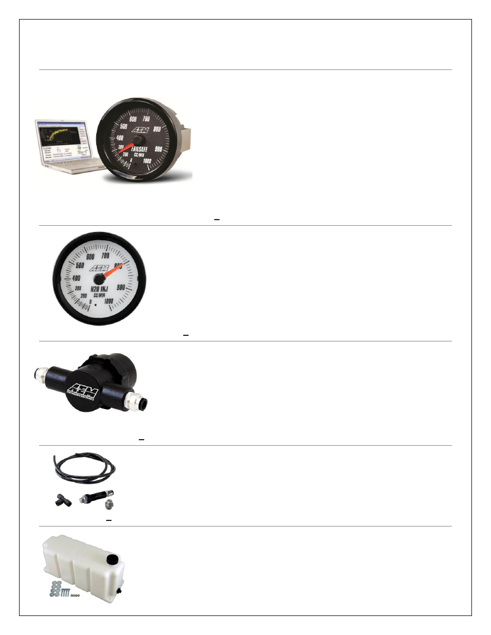 Optional system upgrades | AEM 30-3321 V2 Water Methanol Injection 1 Gallon Tank Kit with Conductive Fluid Level Sensor User Manual | Page 3 / 4