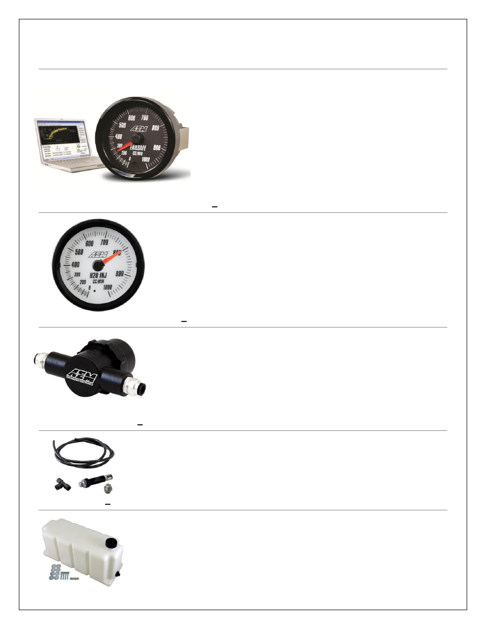 Optional system upgrades | AEM 30-3322 V2 Water Methanol Conductive Fluid Level Sensor and Flying Lead Connector User Manual | Page 4 / 5