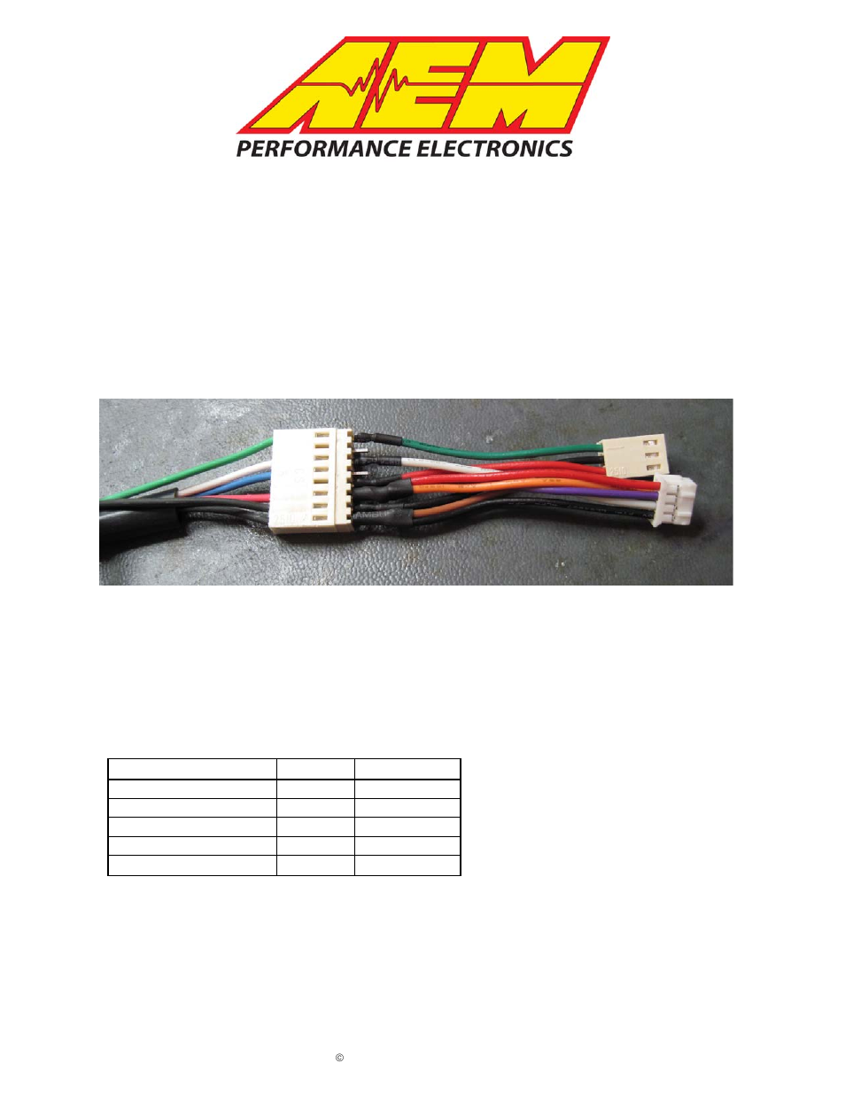 AEM 30-3420 Analog Gauge Wiring Conversion User Manual | 2 pages