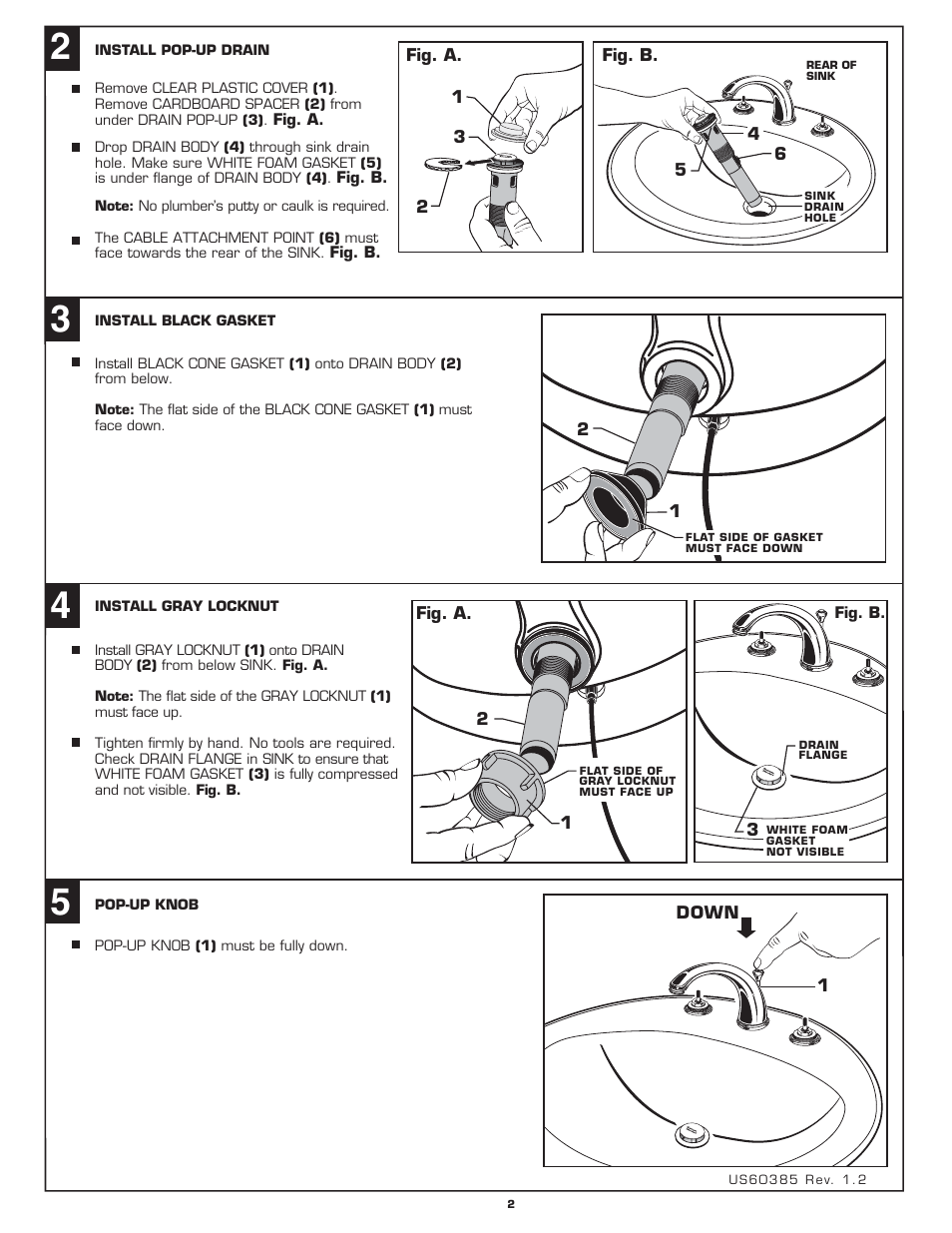 American Standard Williamsburg 2908.222 User Manual | Page 2 / 4