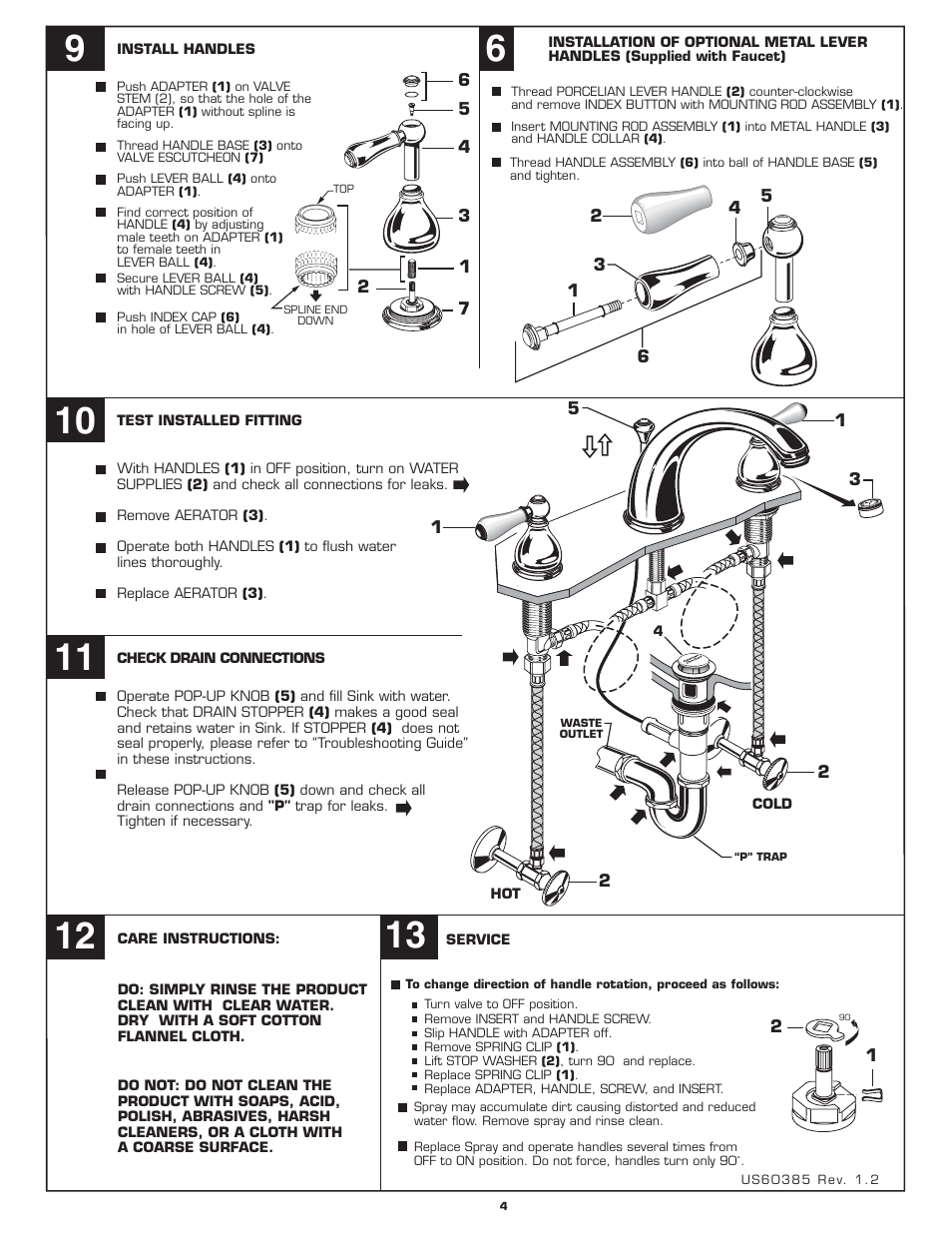 American Standard Williamsburg 2908.222 User Manual | Page 4 / 4