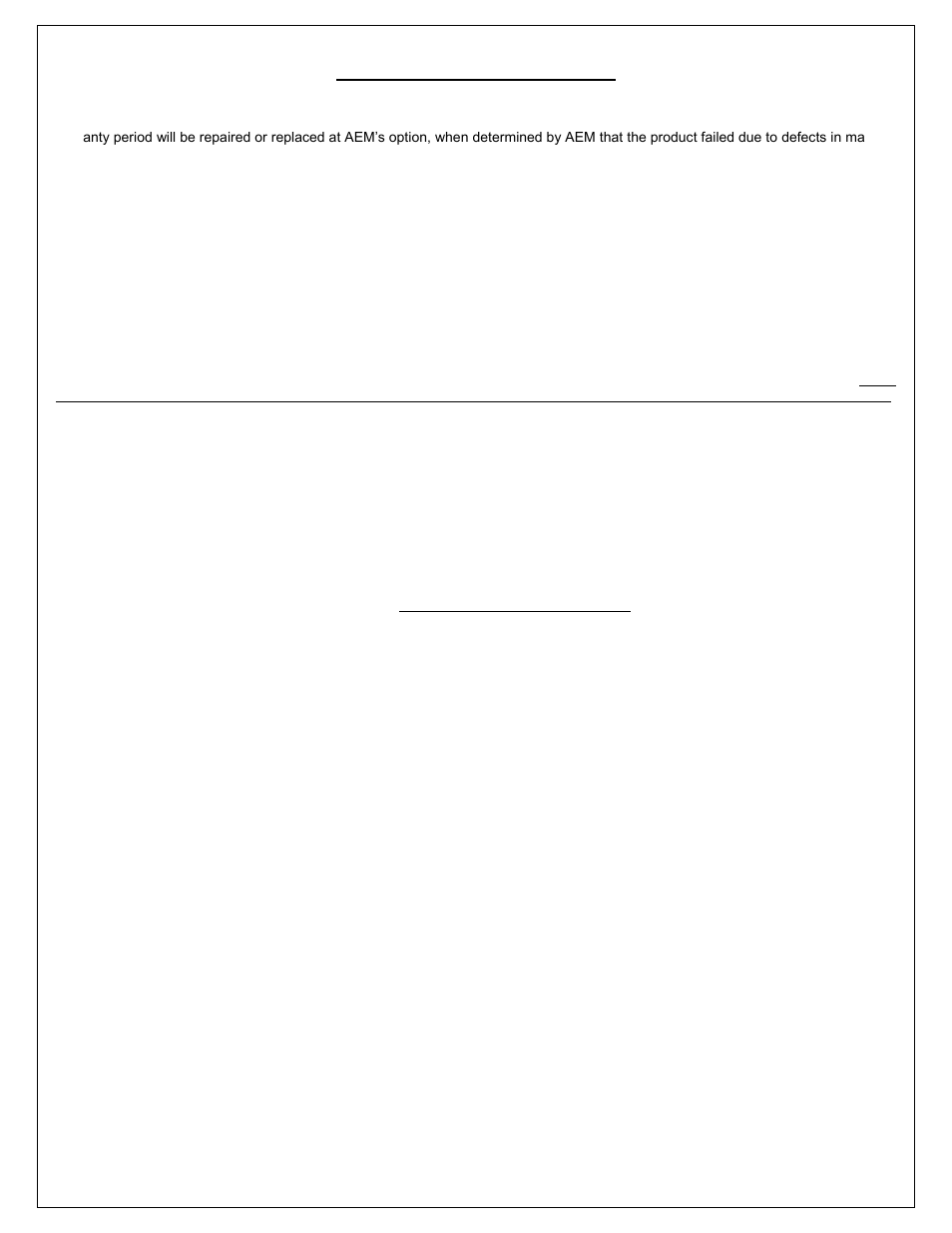 12 month limited warranty | AEM 30-3532 GM LS 24x Engines Layover User Manual | Page 23 / 23