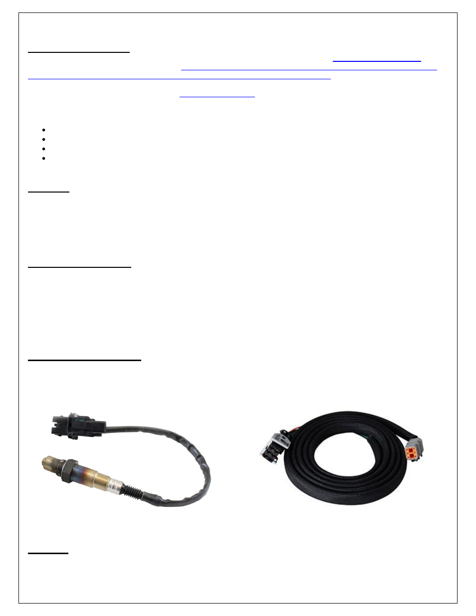 Downloadable files, Options, Cable throttle body | Wideband 02 sensors, Aemnet | AEM 30-3532 GM LS 24x Engines Layover User Manual | Page 4 / 23