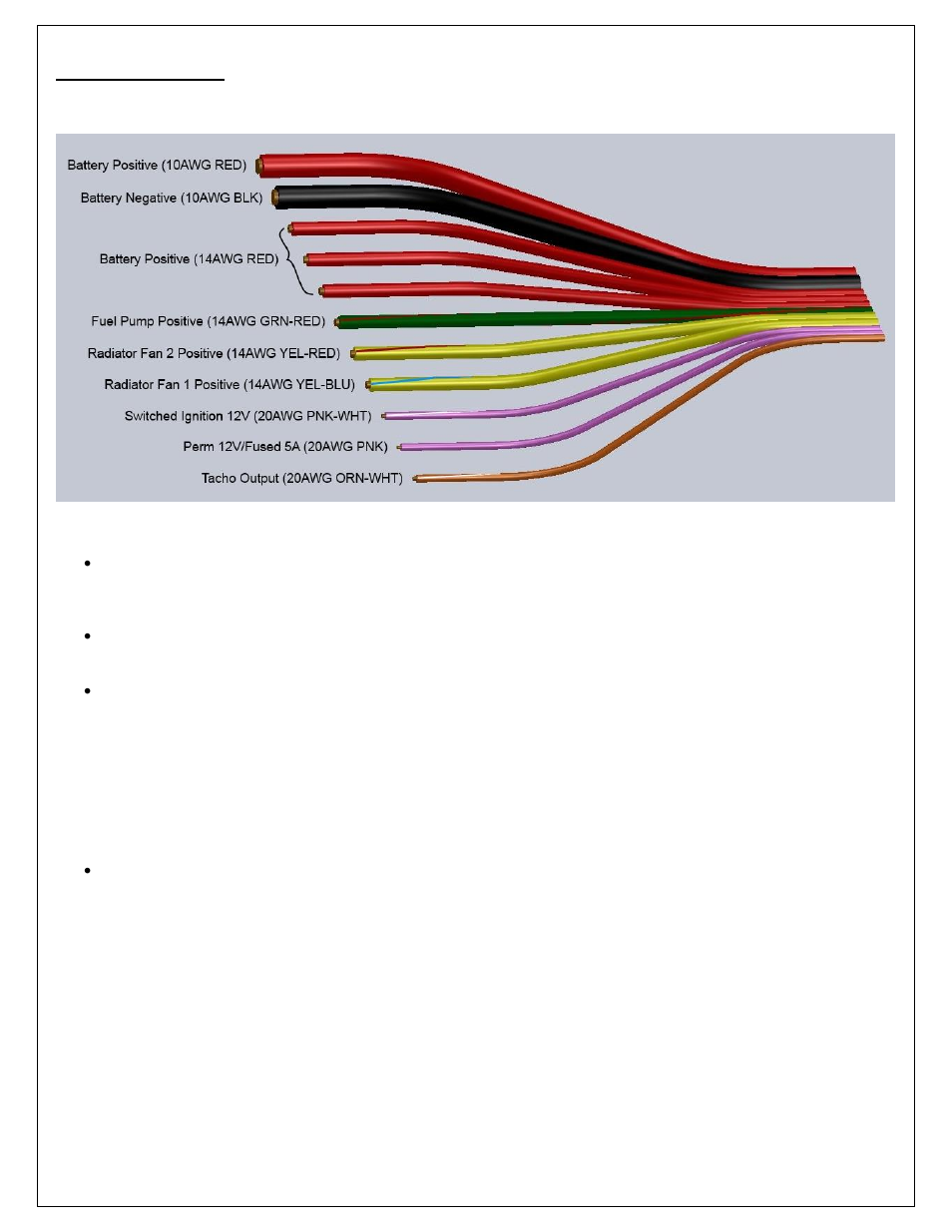 Required wiring | AEM 30-3532 GM LS 24x Engines Layover User Manual | Page 6 / 23