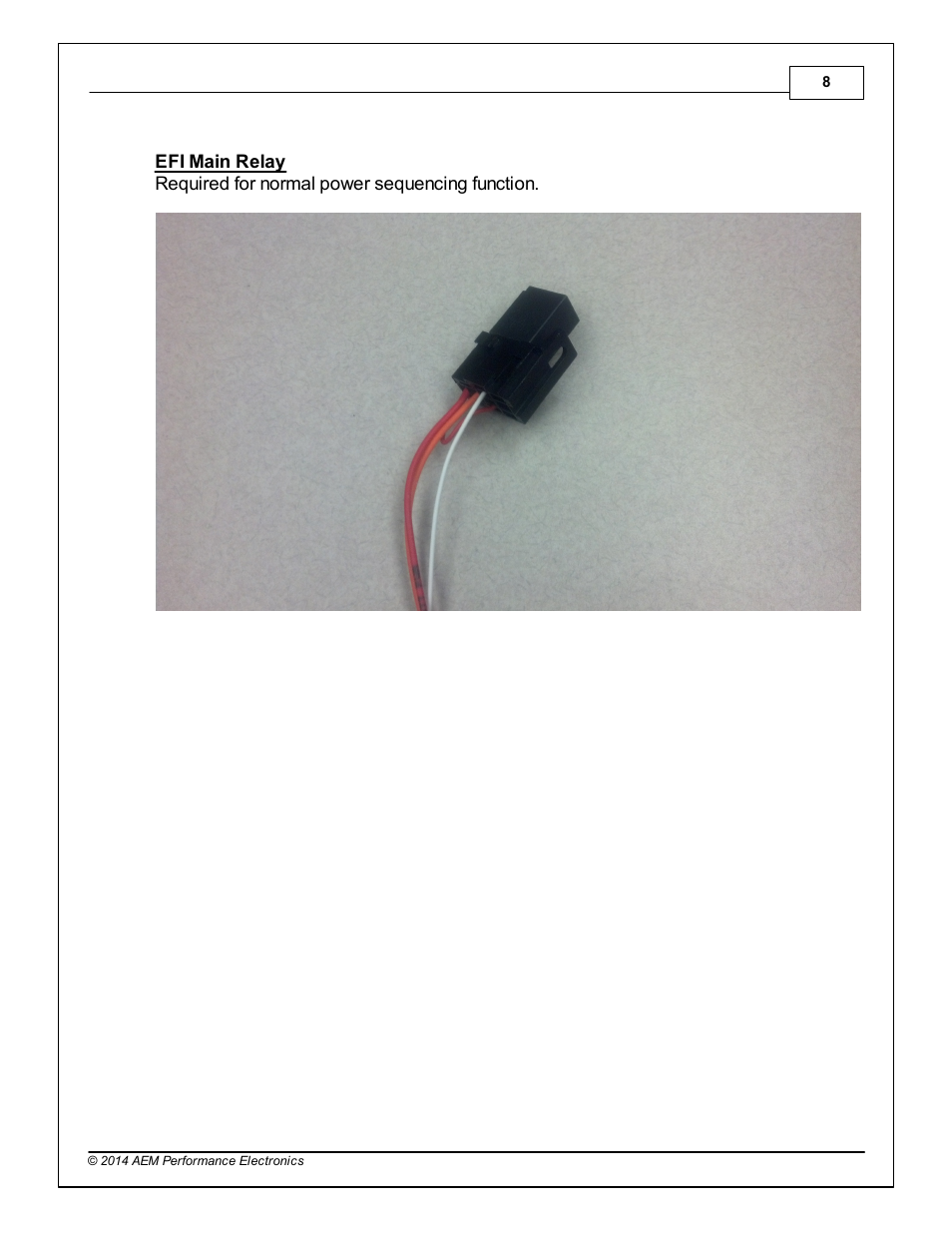 AEM 30-3705 Infinity-6/8h Mini-Harness User Manual | Page 11 / 24