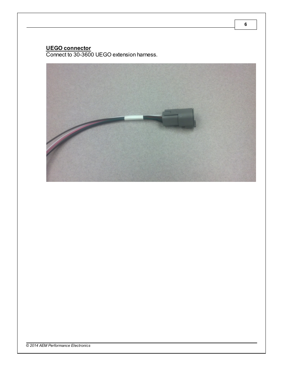 AEM 30-3705 Infinity-6/8h Mini-Harness User Manual | Page 9 / 24
