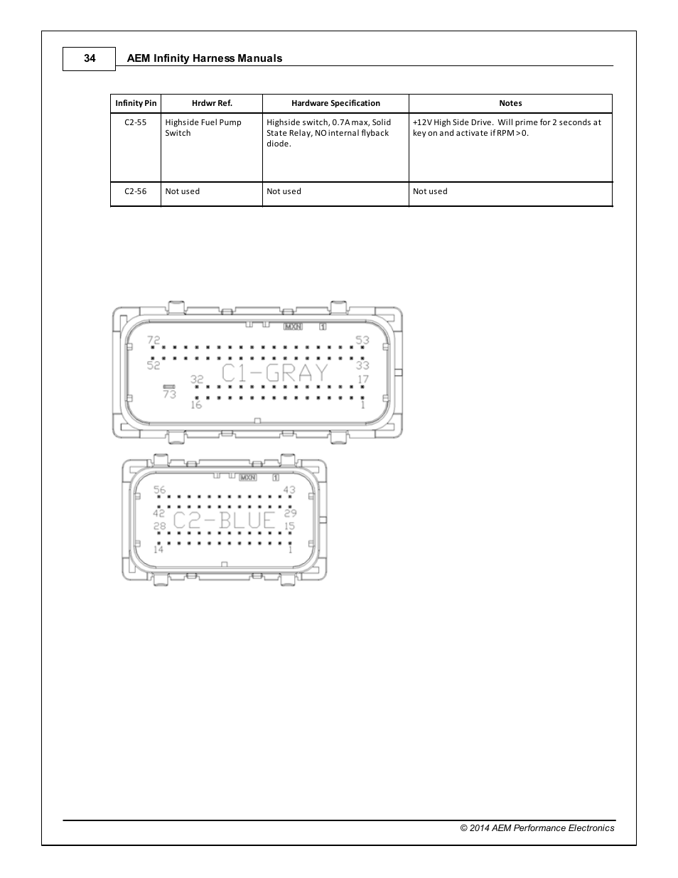 AEM 30-3805 Universal V8 Core Harness User Manual | Page 34 / 35