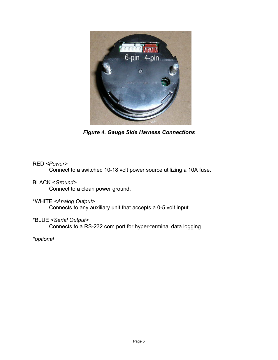 AEM 30-4110 Digital Wideband UEGO Gauge User Manual | Page 5 / 14