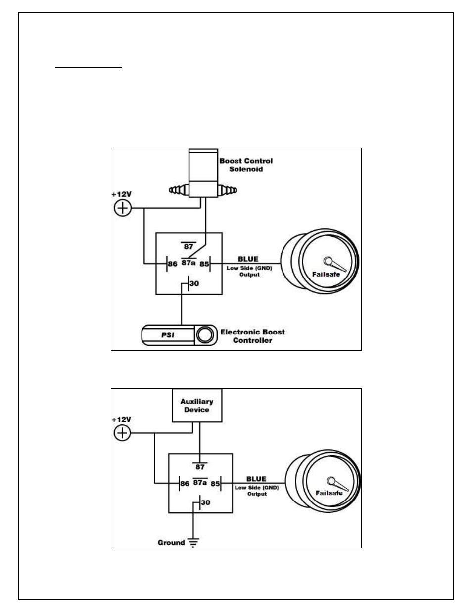 Nc/no relay | AEM 30-4900 Wideband Failsafe Gauge User Manual | Page 15 / 21