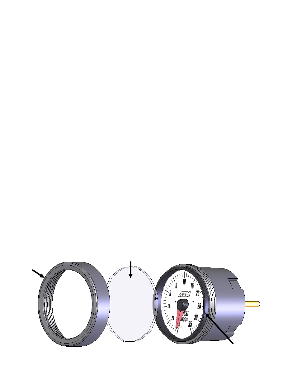 AEM 30-5132M Analog Boost Metric Gauge User Manual | Page 3 / 7