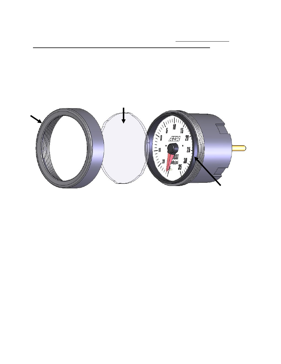 AEM 30-5135M Analog Oil Metric Pressure Gauge User Manual | Page 3 / 6