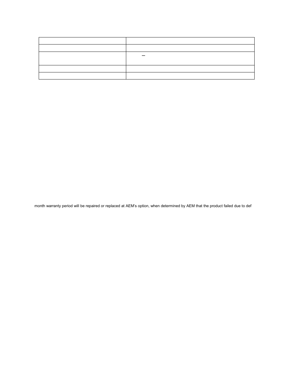 AEM 30-5135M Analog Oil Metric Pressure Gauge User Manual | Page 6 / 6